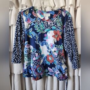 Women's Alfred Dunner Bohemian Top Size Petite Large